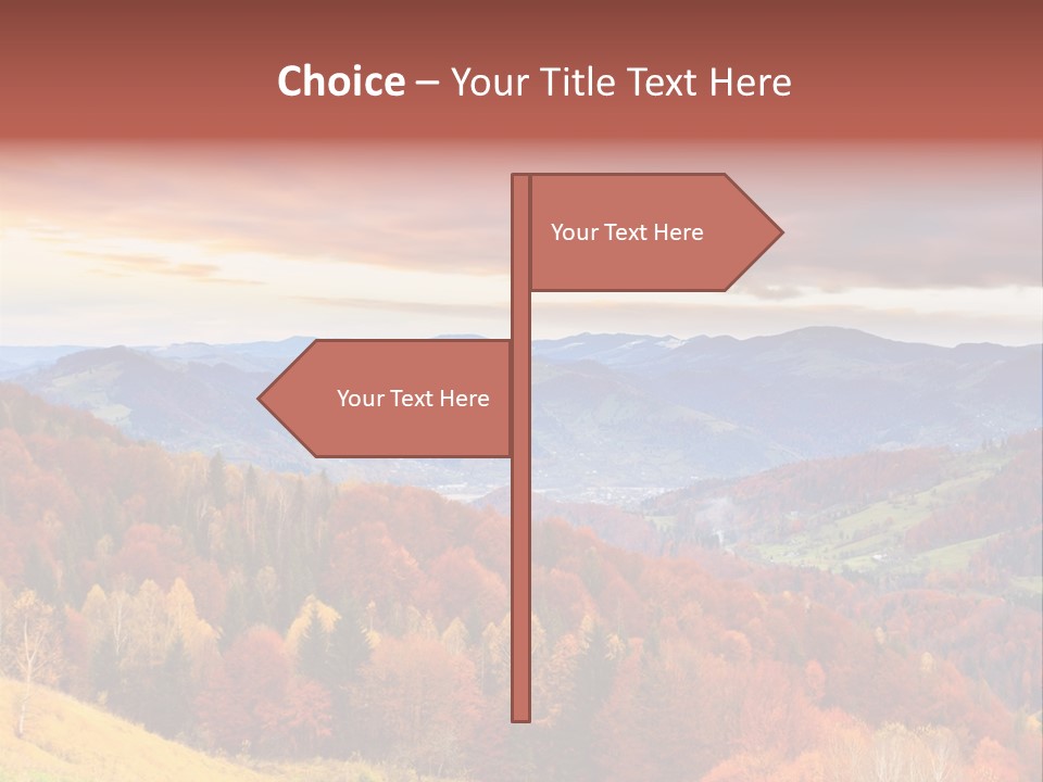 Meadow Beautiful Golden PowerPoint Template