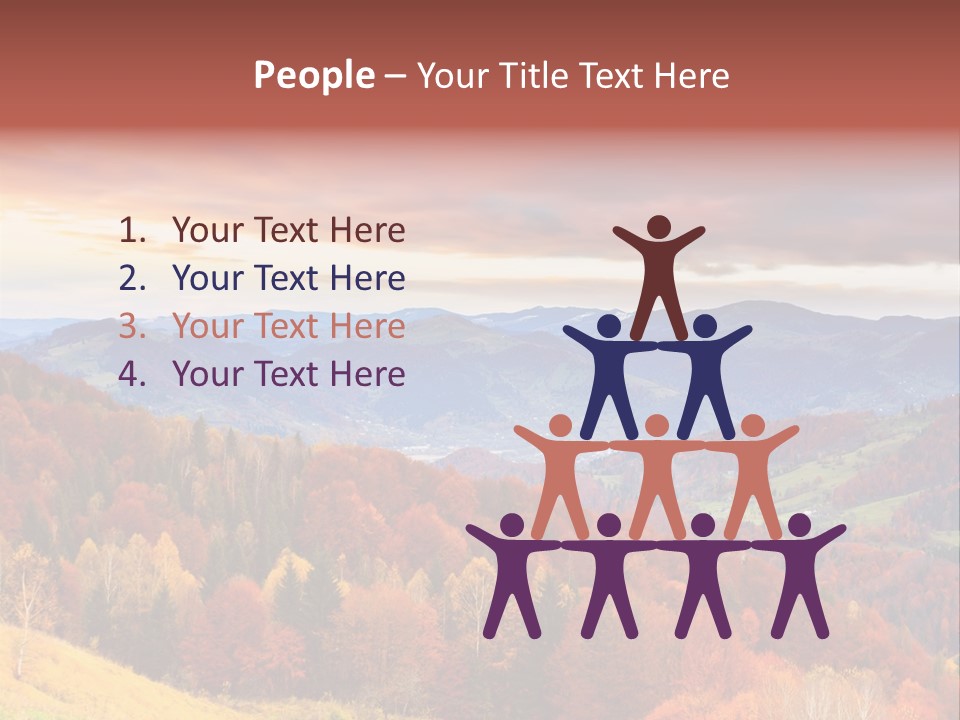 Meadow Beautiful Golden PowerPoint Template