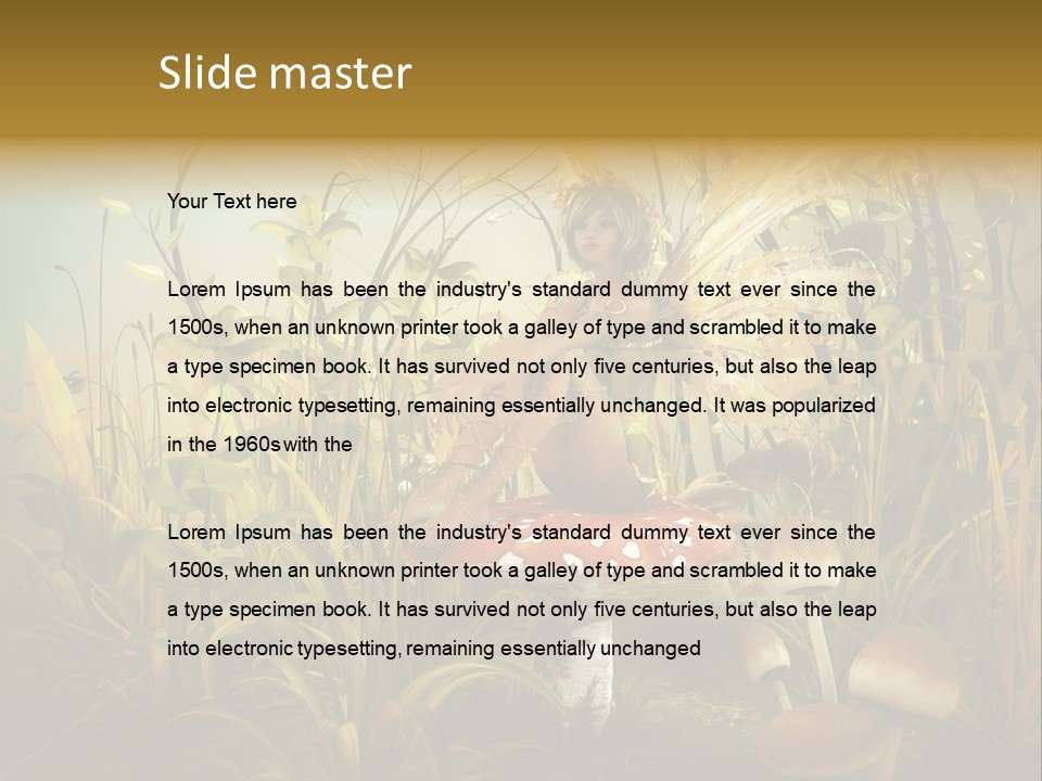 Wings Sylph Enchanting PowerPoint Template