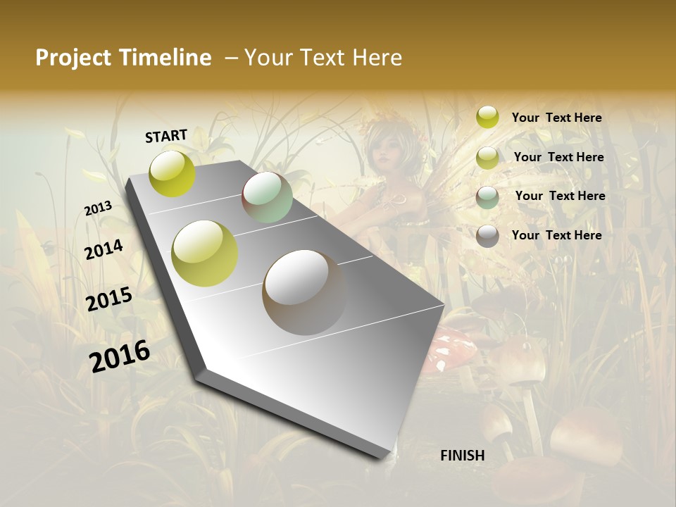 Wings Sylph Enchanting PowerPoint Template
