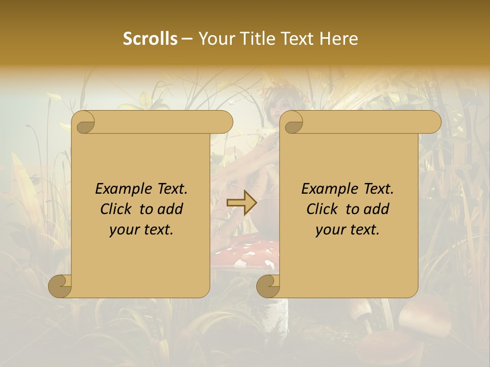 Wings Sylph Enchanting PowerPoint Template