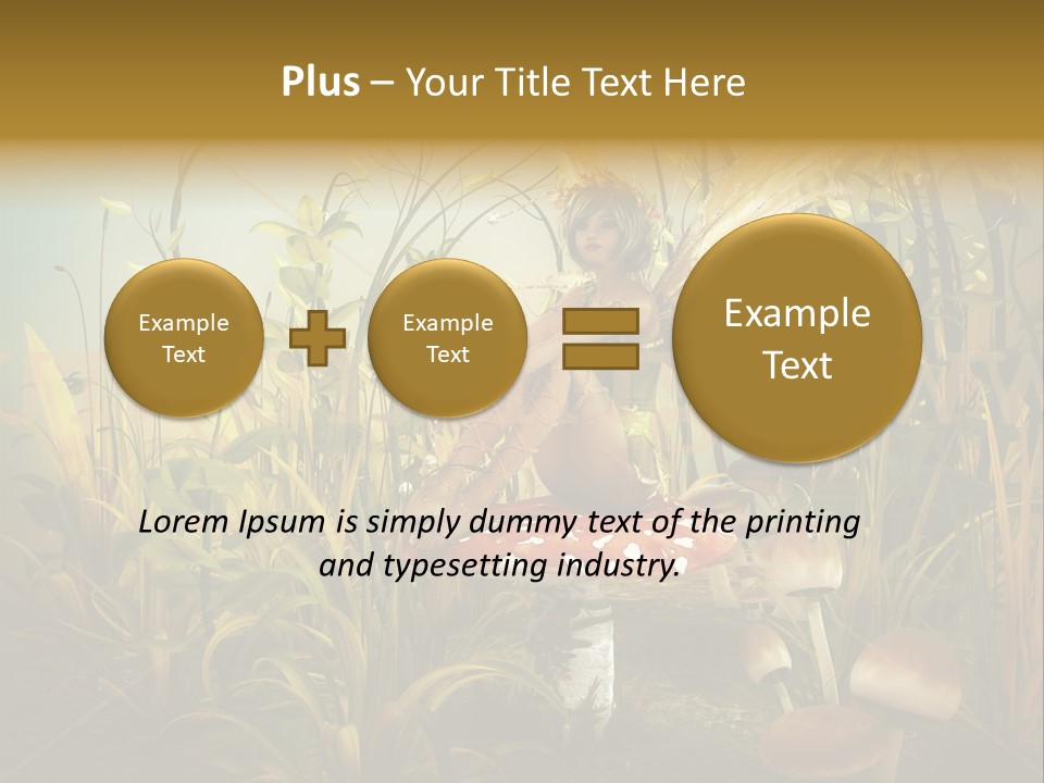 Wings Sylph Enchanting PowerPoint Template