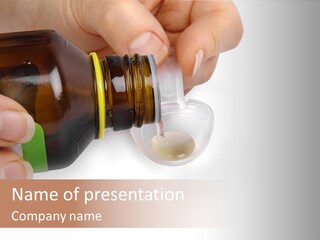 Flu Syrup Pouring PowerPoint Template