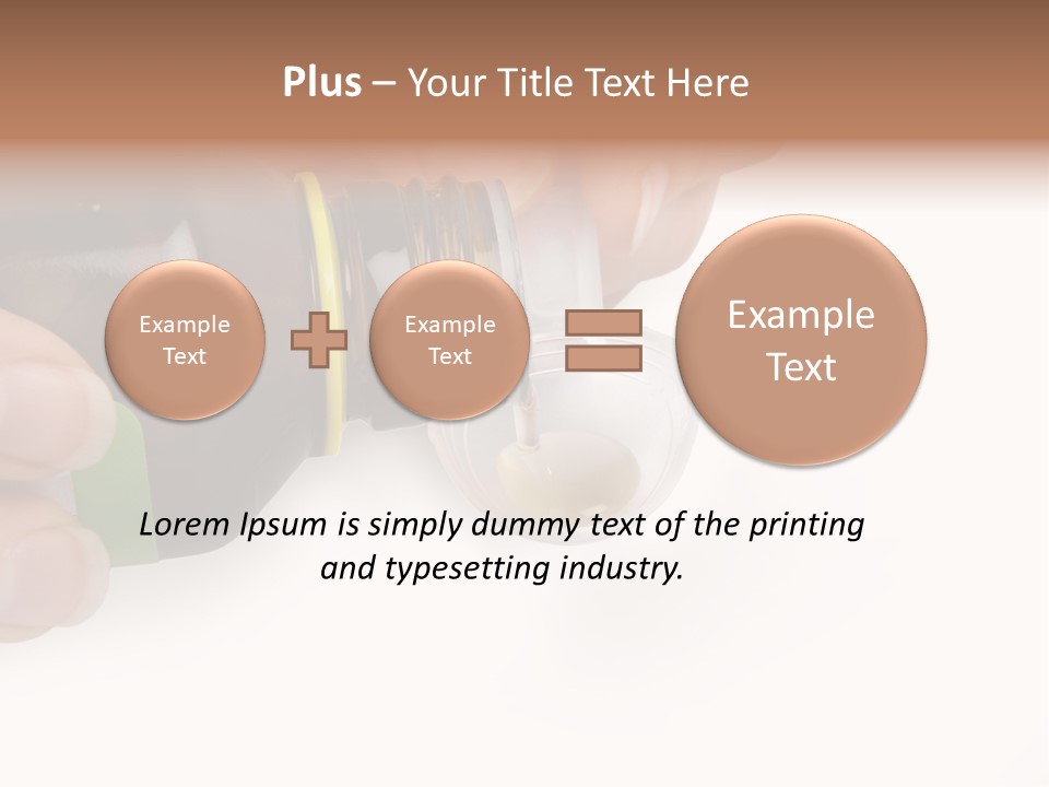 Flu Syrup Pouring PowerPoint Template