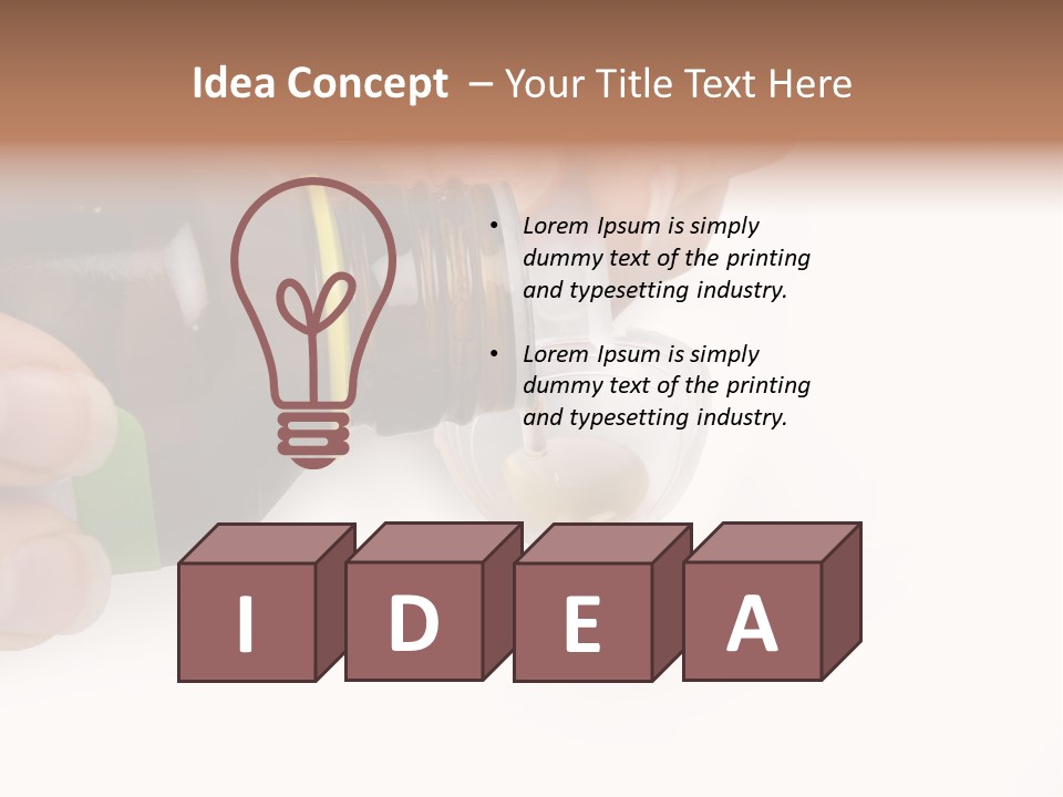 Flu Syrup Pouring PowerPoint Template