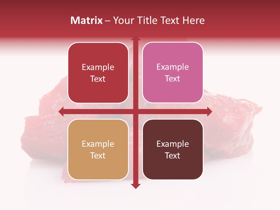 A Pile Of Raw Meat Sitting On Top Of A White Table PowerPoint Template