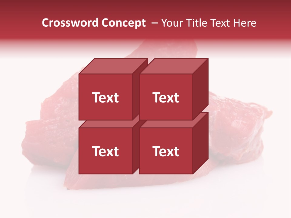 A Pile Of Raw Meat Sitting On Top Of A White Table PowerPoint Template