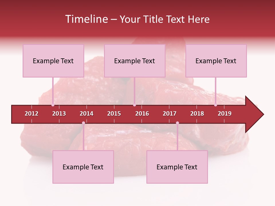 A Pile Of Raw Meat Sitting On Top Of A White Table PowerPoint Template