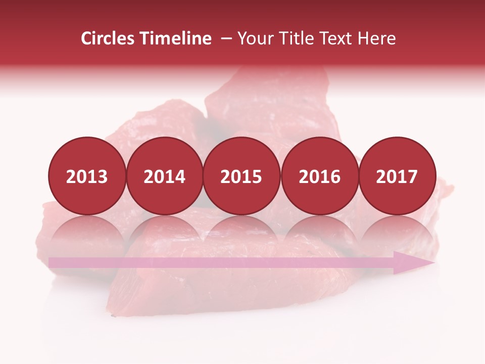 A Pile Of Raw Meat Sitting On Top Of A White Table PowerPoint Template