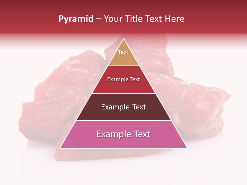 A Pile Of Raw Meat Sitting On Top Of A White Table PowerPoint Template