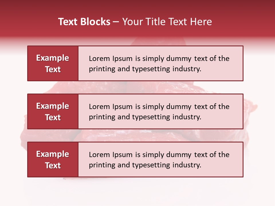 A Pile Of Raw Meat Sitting On Top Of A White Table PowerPoint Template