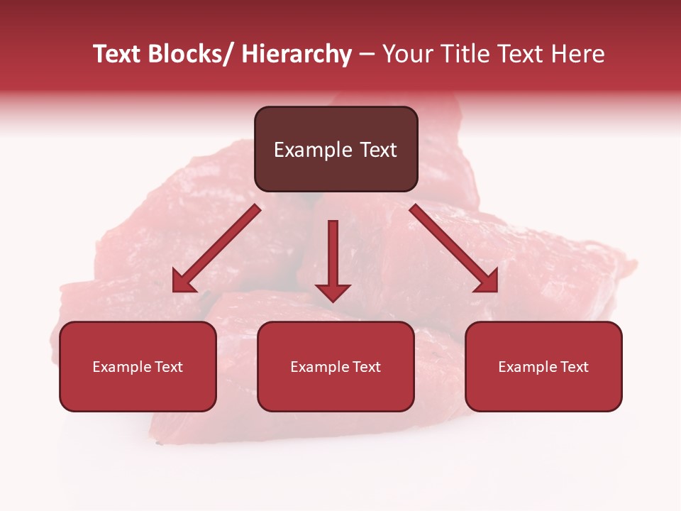 A Pile Of Raw Meat Sitting On Top Of A White Table PowerPoint Template