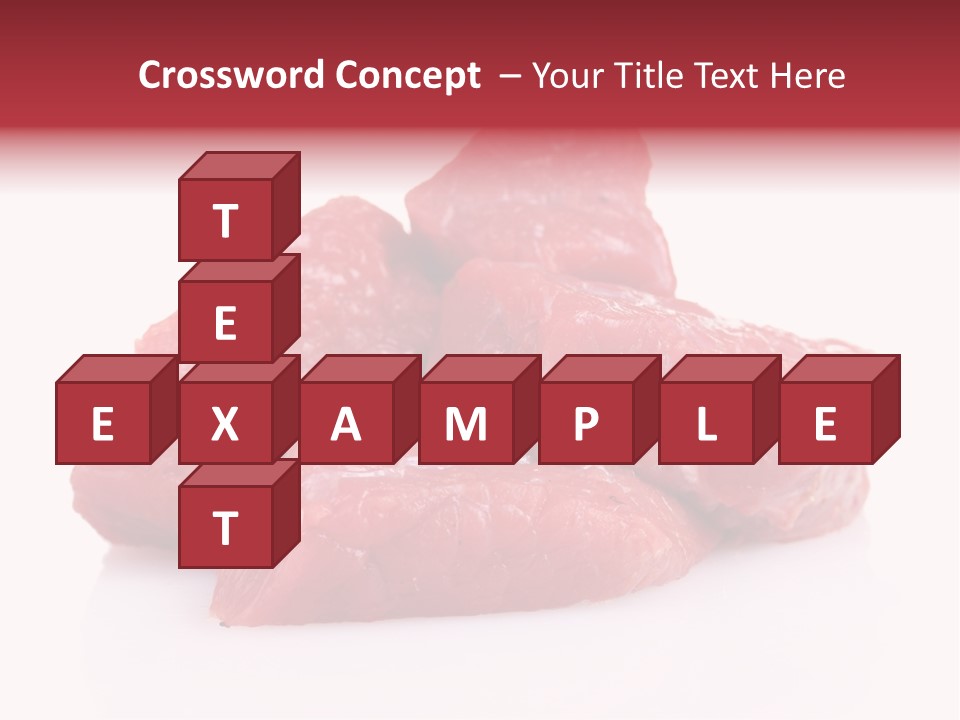 A Pile Of Raw Meat Sitting On Top Of A White Table PowerPoint Template