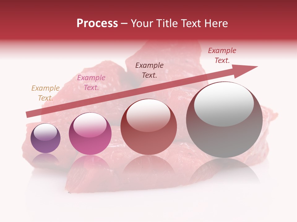 A Pile Of Raw Meat Sitting On Top Of A White Table PowerPoint Template