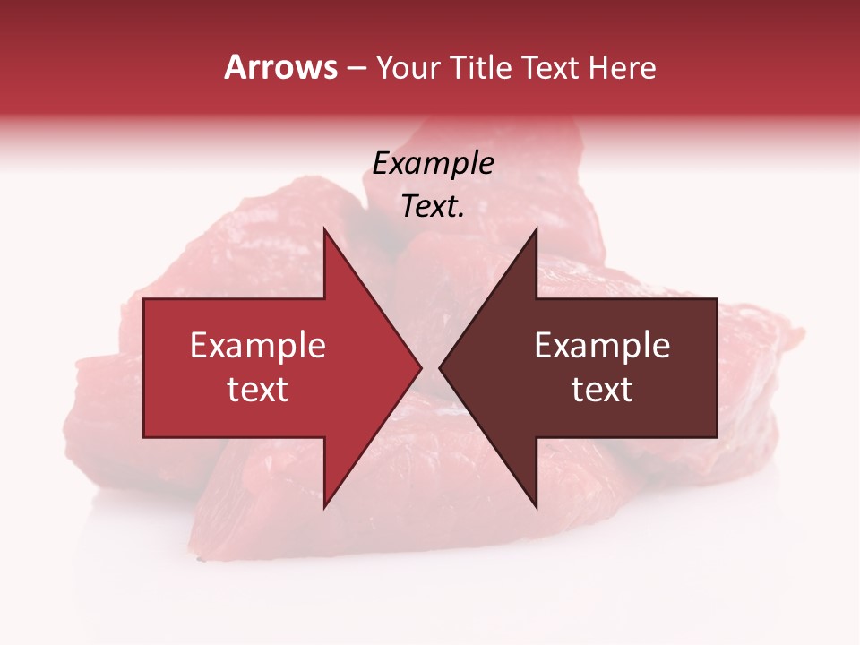 A Pile Of Raw Meat Sitting On Top Of A White Table PowerPoint Template