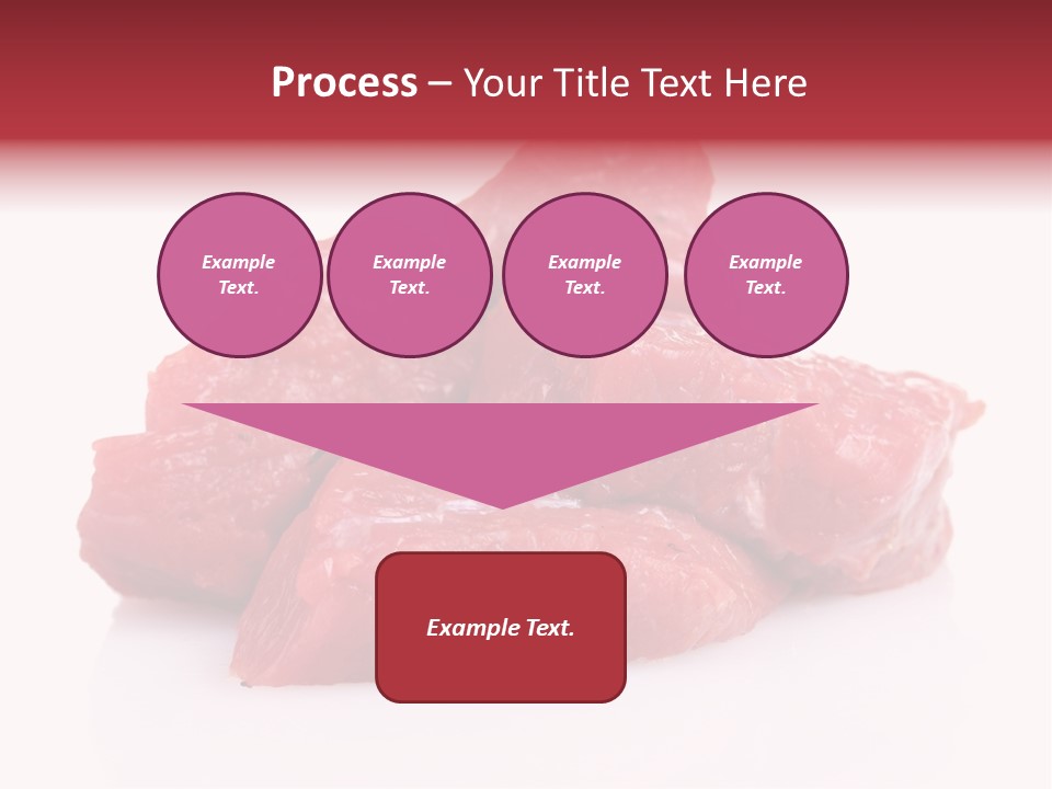 A Pile Of Raw Meat Sitting On Top Of A White Table PowerPoint Template