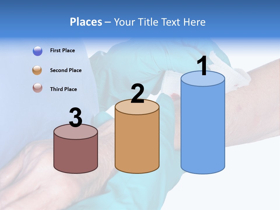 Gauze Sanitary Holding PowerPoint Template