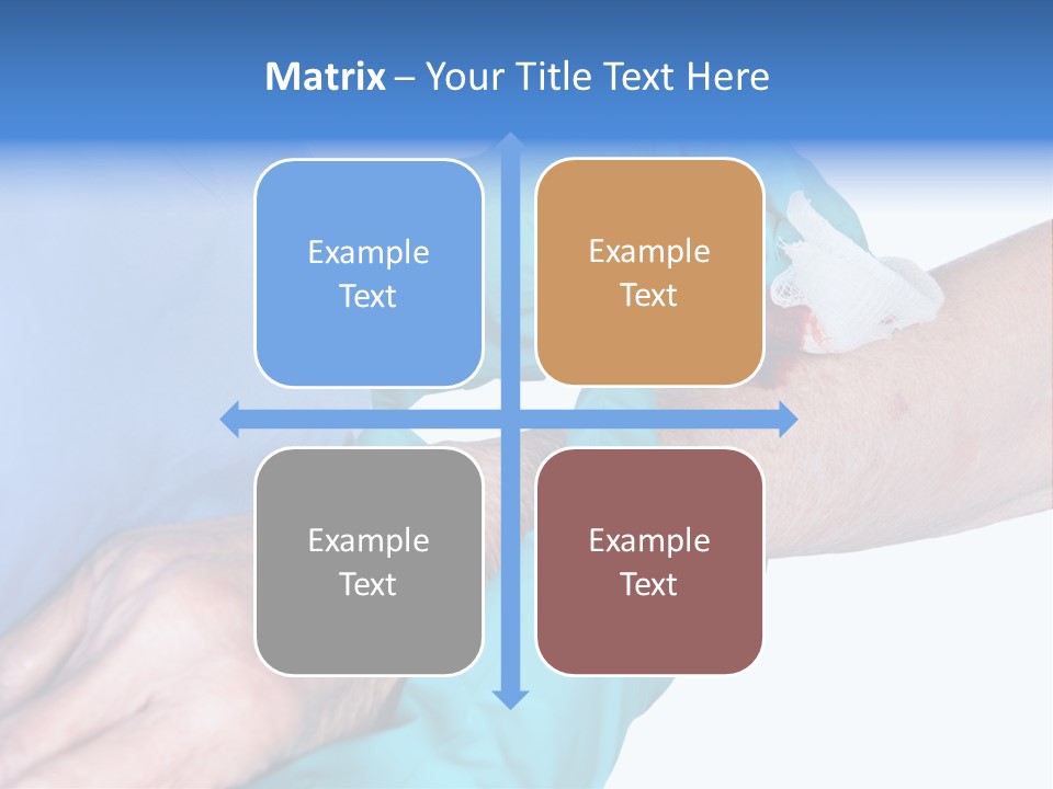 Gauze Sanitary Holding PowerPoint Template