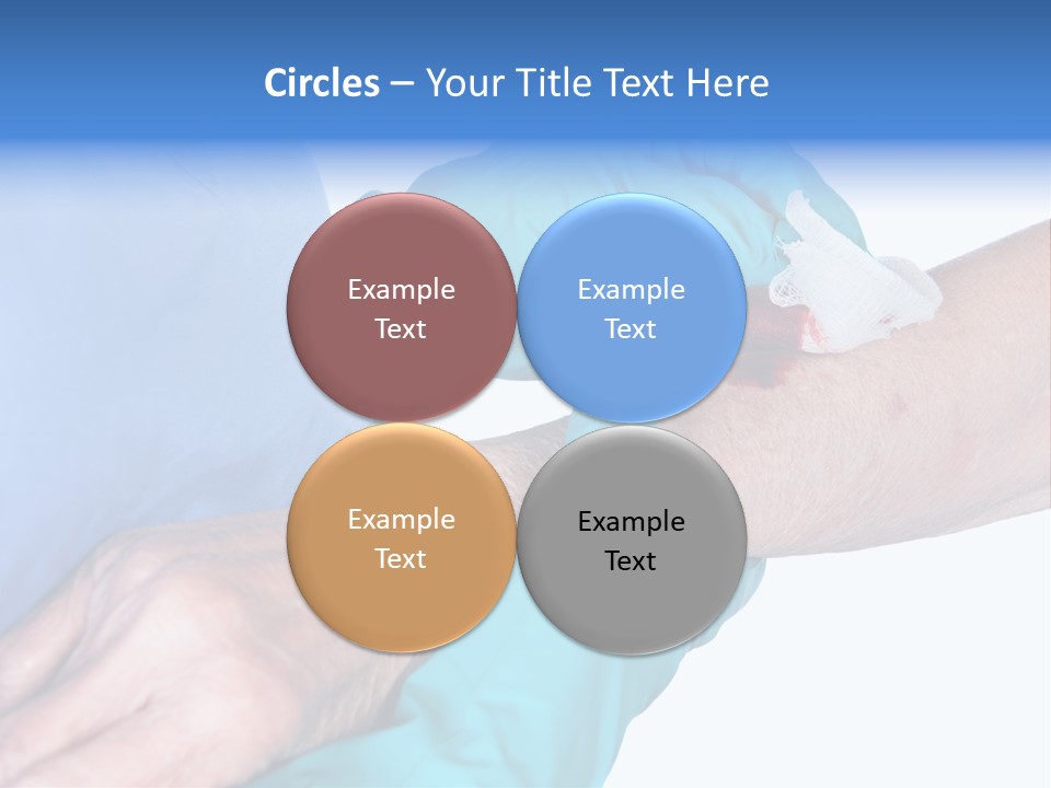 Gauze Sanitary Holding PowerPoint Template