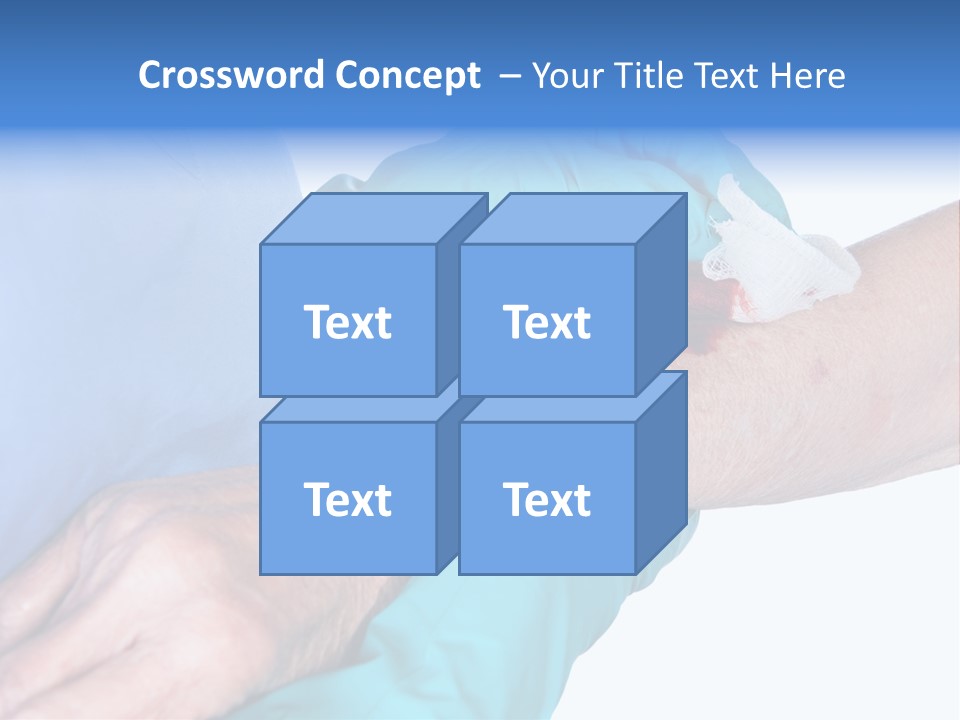 Gauze Sanitary Holding PowerPoint Template