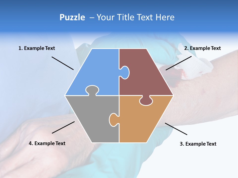 Gauze Sanitary Holding PowerPoint Template