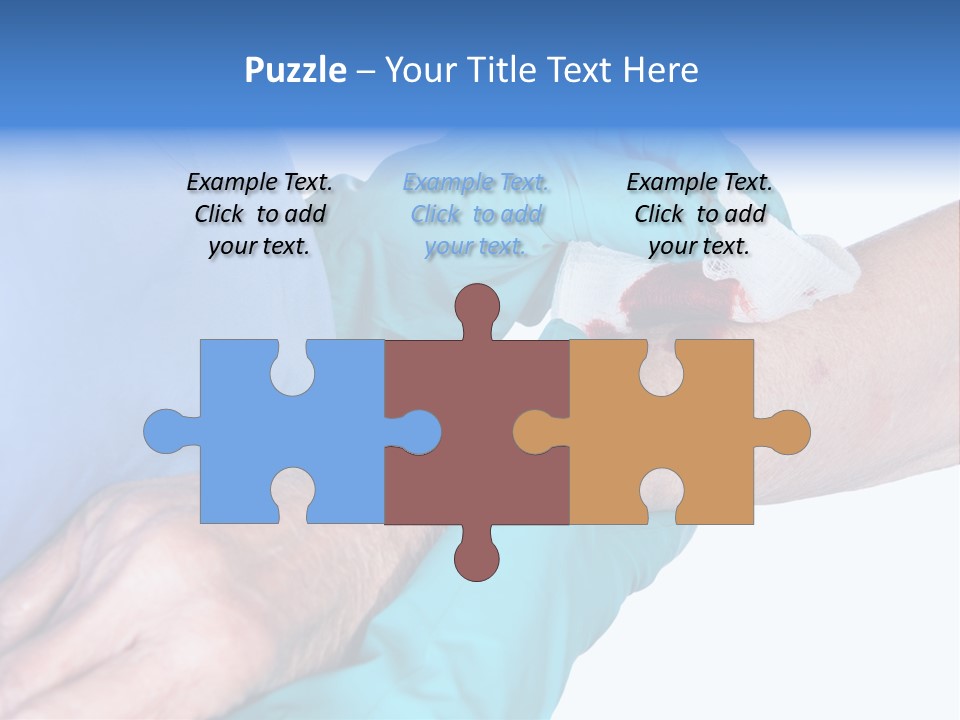 Gauze Sanitary Holding PowerPoint Template