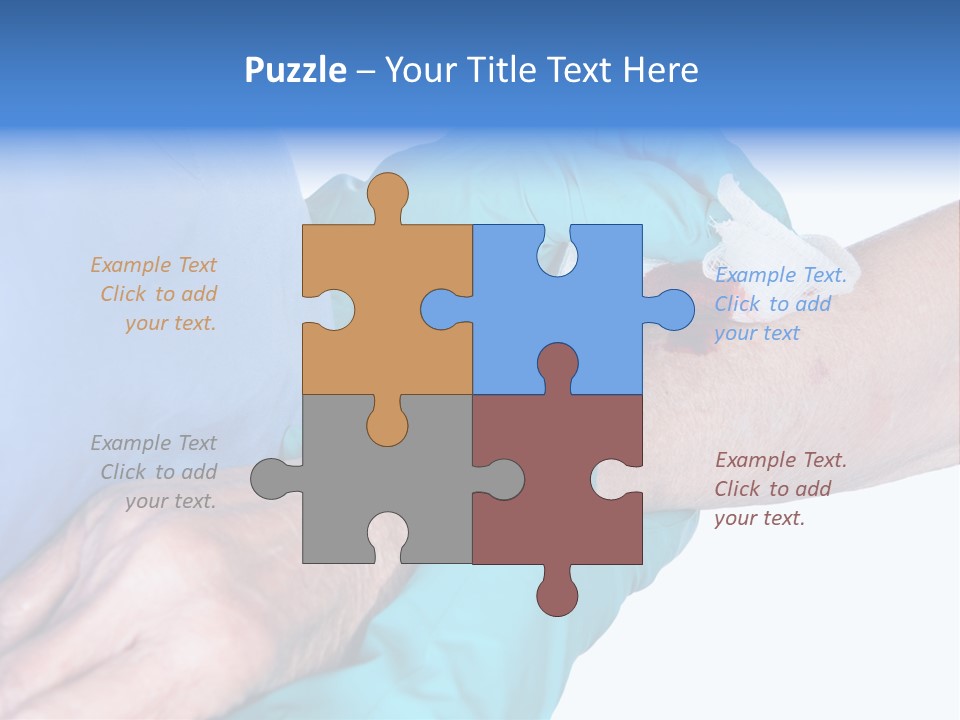 Gauze Sanitary Holding PowerPoint Template