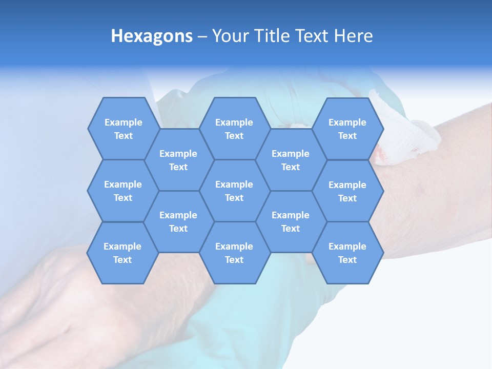 Gauze Sanitary Holding PowerPoint Template