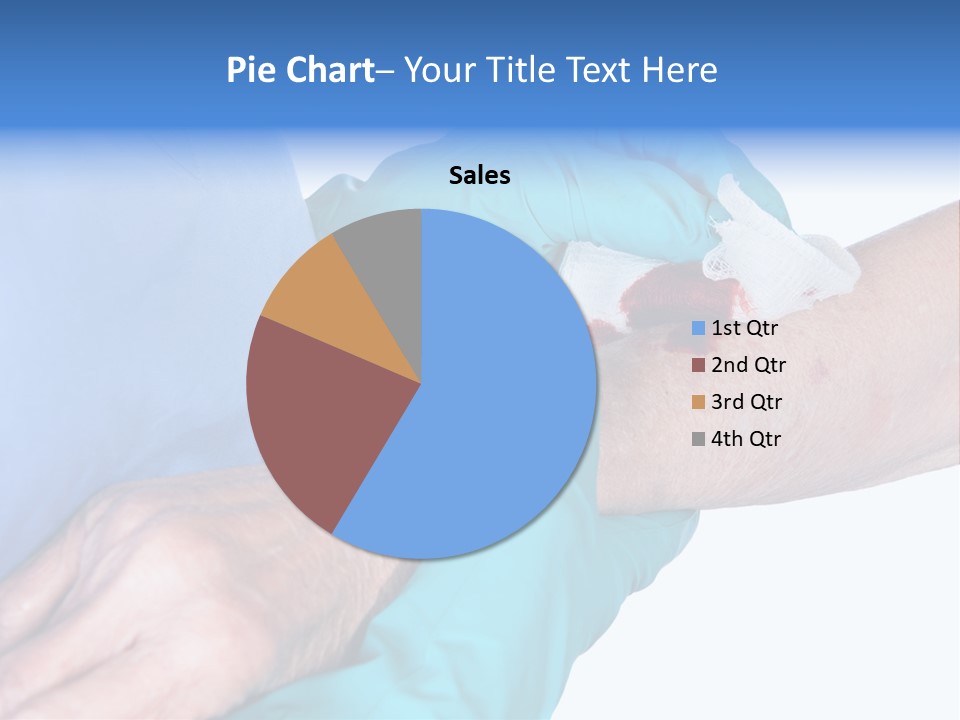 Gauze Sanitary Holding PowerPoint Template