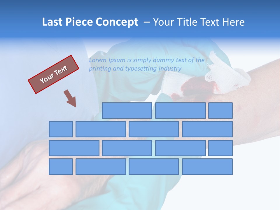 Gauze Sanitary Holding PowerPoint Template