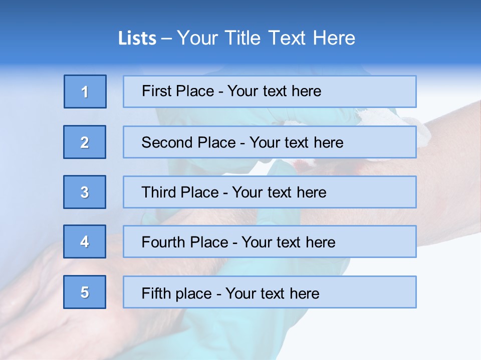 Gauze Sanitary Holding PowerPoint Template
