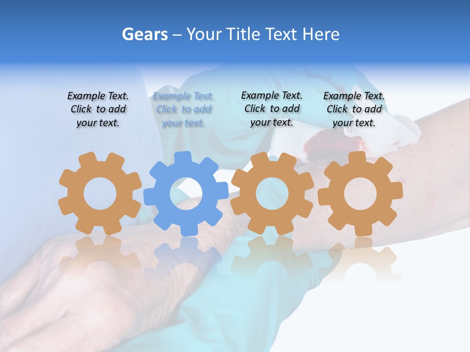 Gauze Sanitary Holding PowerPoint Template