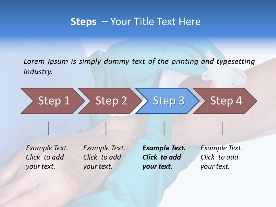 Gauze Sanitary Holding PowerPoint Template