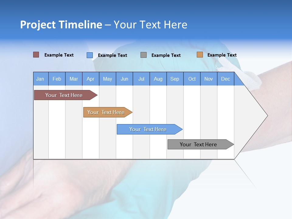 Gauze Sanitary Holding PowerPoint Template
