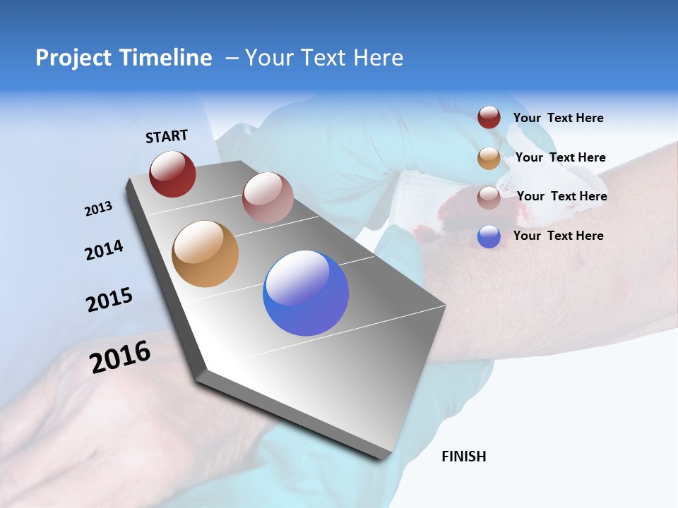 Gauze Sanitary Holding PowerPoint Template