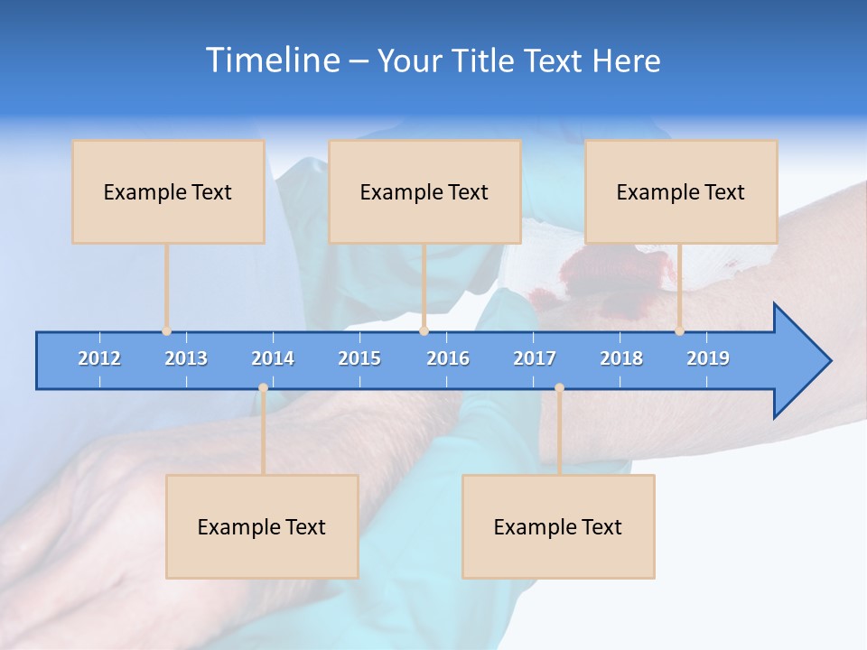 Gauze Sanitary Holding PowerPoint Template