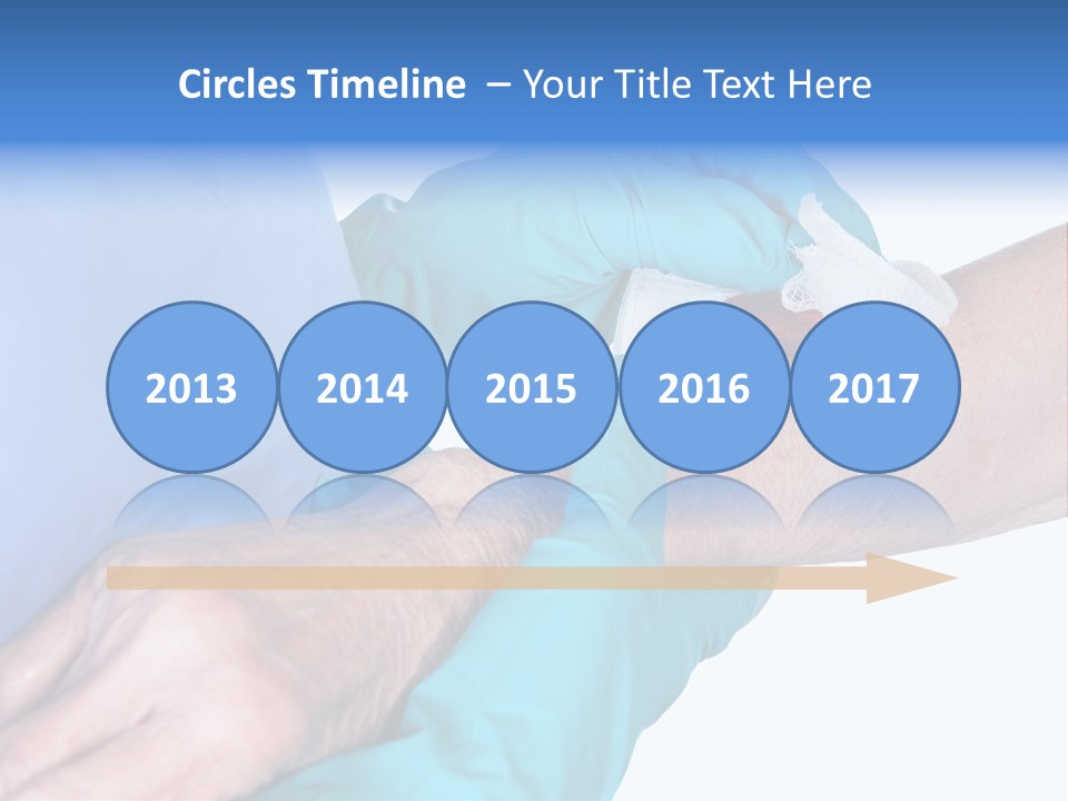 Gauze Sanitary Holding PowerPoint Template