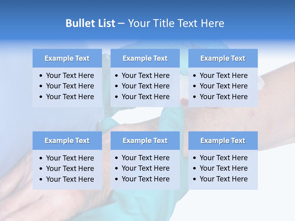 Gauze Sanitary Holding PowerPoint Template