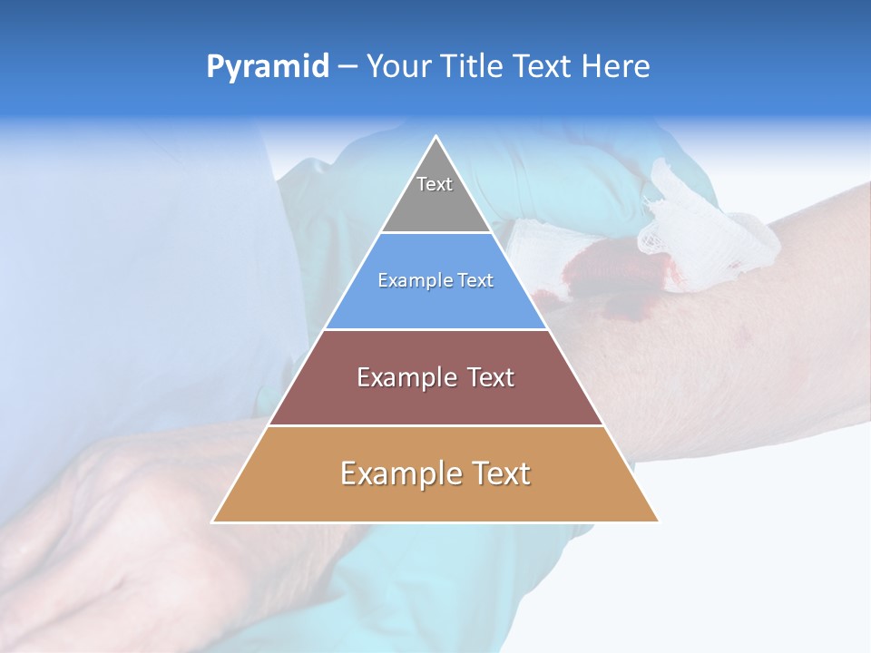 Gauze Sanitary Holding PowerPoint Template