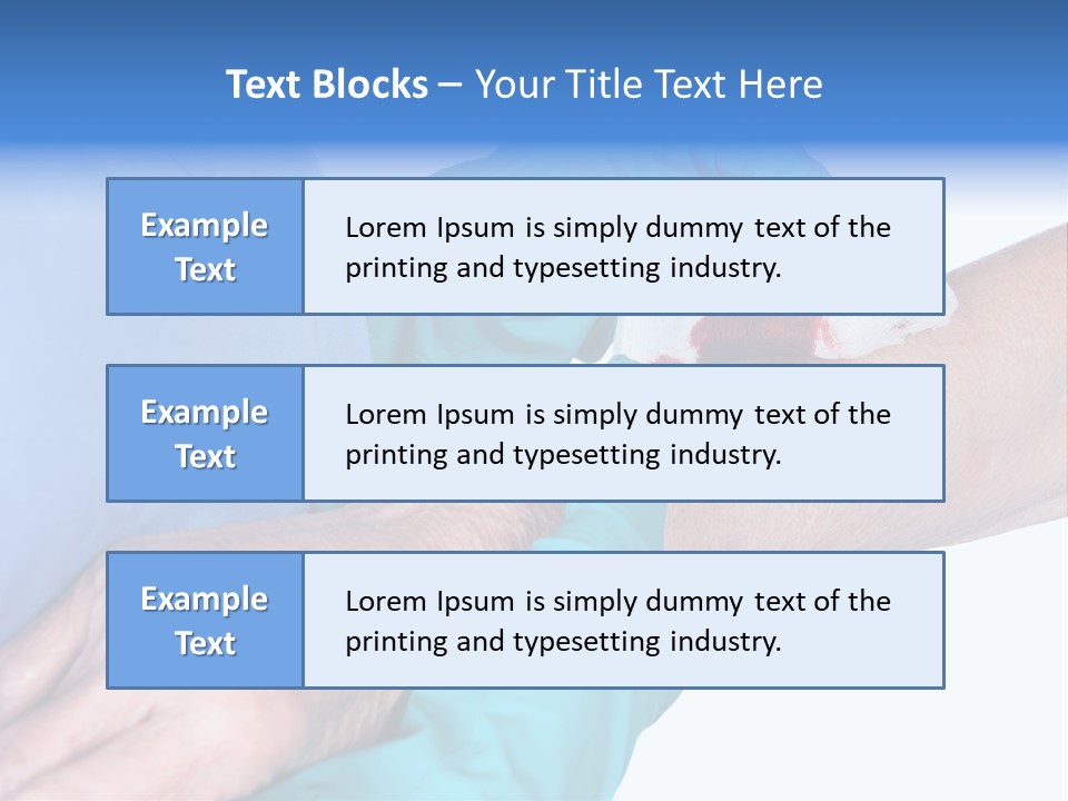 Gauze Sanitary Holding PowerPoint Template