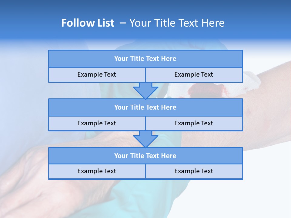 Gauze Sanitary Holding PowerPoint Template