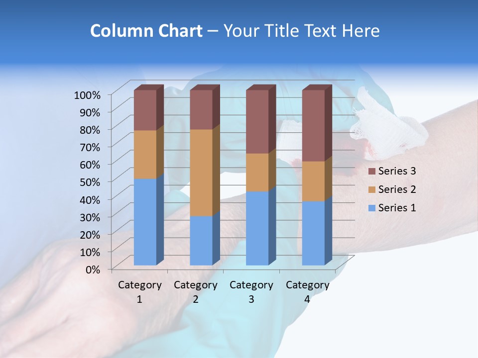 Gauze Sanitary Holding PowerPoint Template
