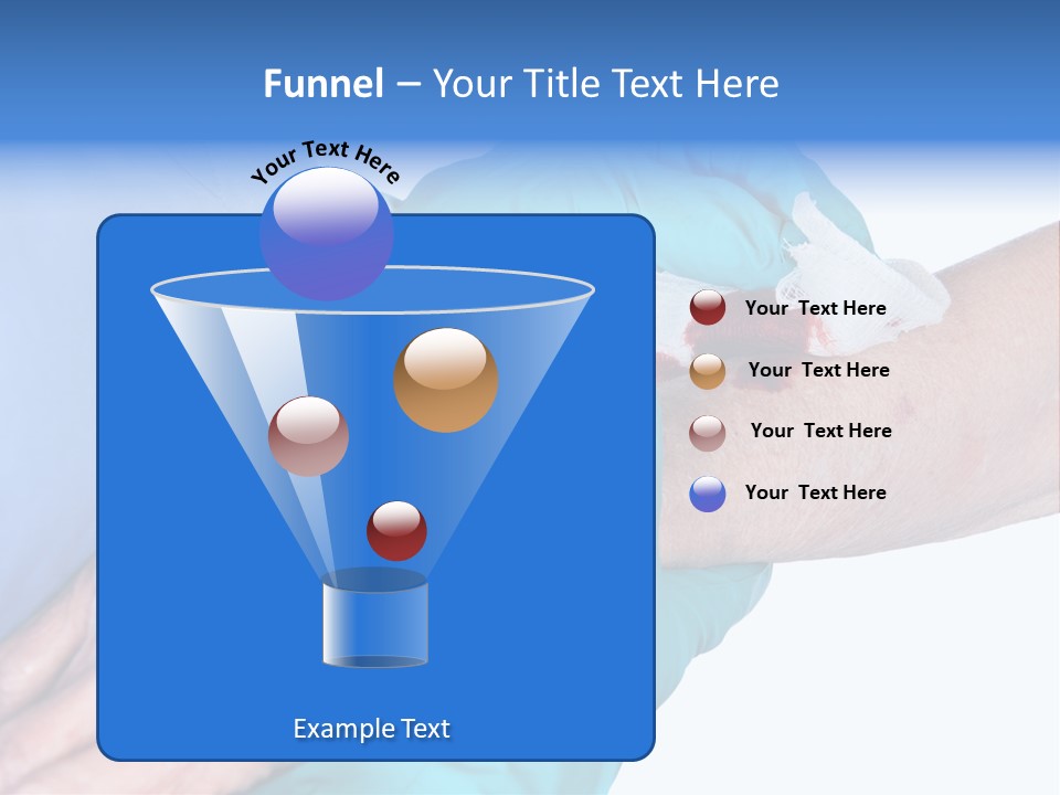 Gauze Sanitary Holding PowerPoint Template