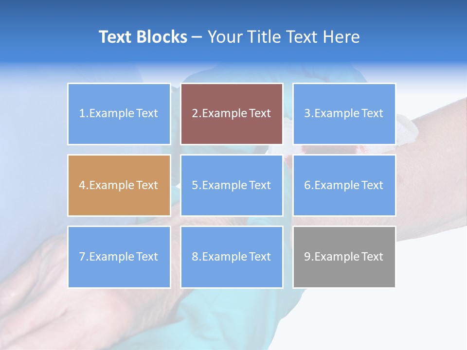 Gauze Sanitary Holding PowerPoint Template