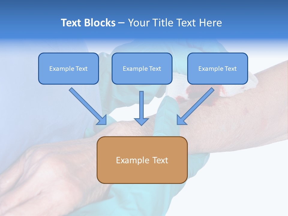 Gauze Sanitary Holding PowerPoint Template
