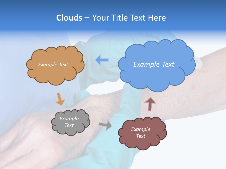 Gauze Sanitary Holding PowerPoint Template