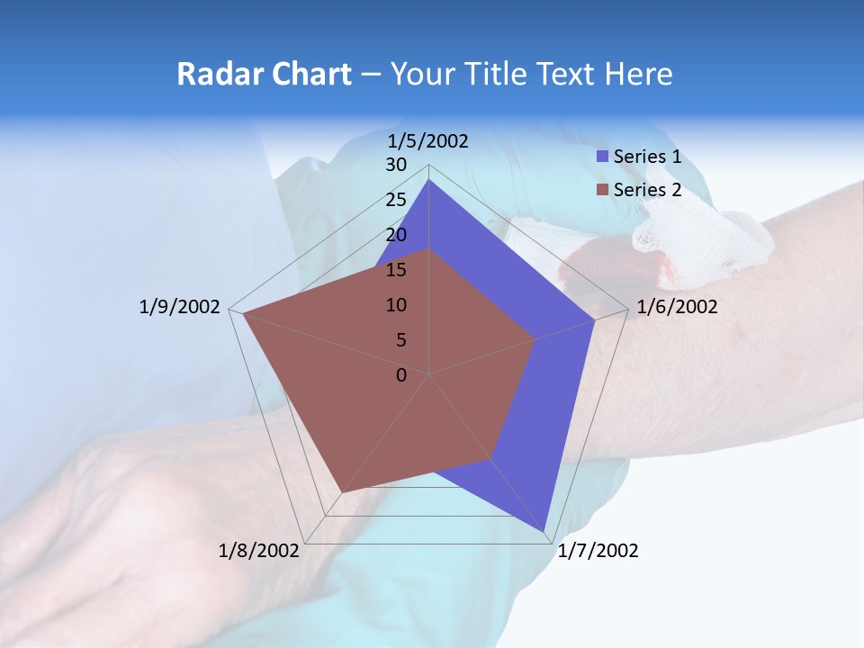 Gauze Sanitary Holding PowerPoint Template