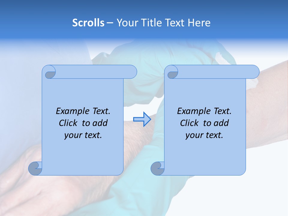 Gauze Sanitary Holding PowerPoint Template