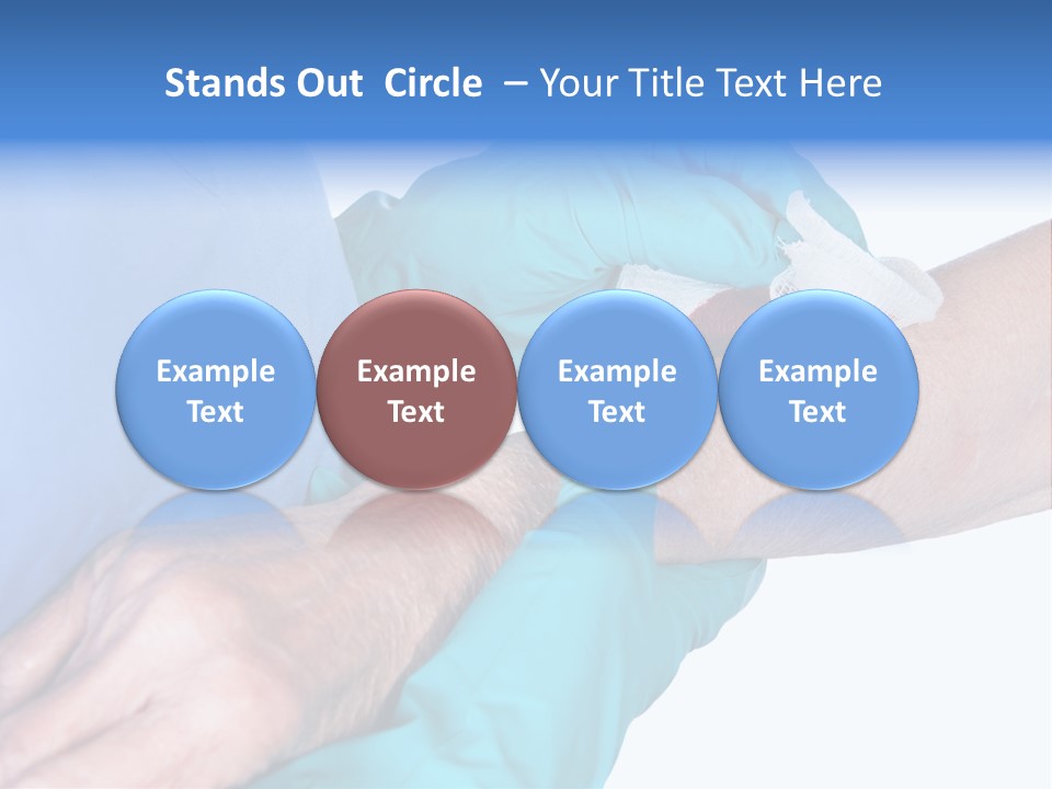 Gauze Sanitary Holding PowerPoint Template