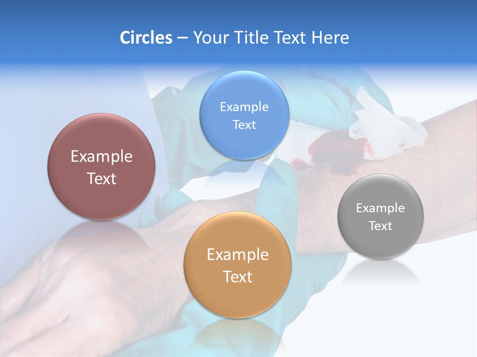 Gauze Sanitary Holding PowerPoint Template